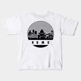 Rome Italy Skyline Kids T-Shirt